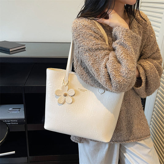 Underarm Bag Textured Tote Bag Simple Women's Bag